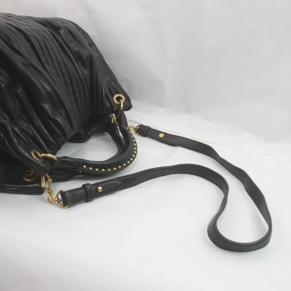 Miu Miu Pleated Leather Plisse Bag - Picture 3 of 7